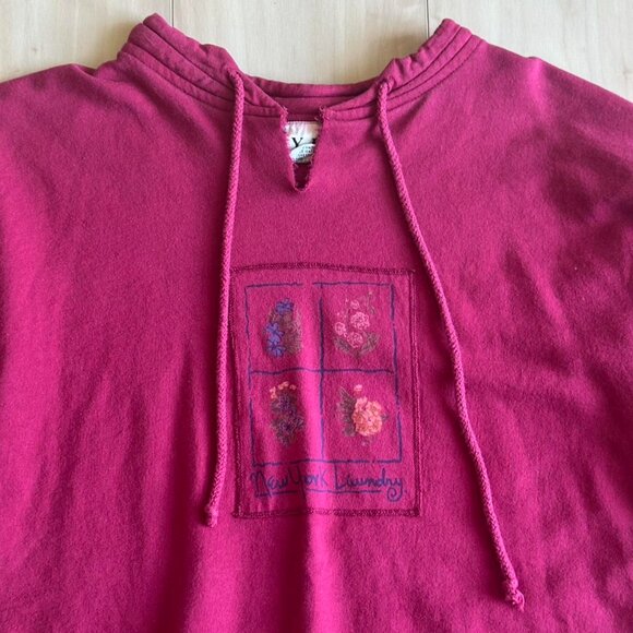 Women's Burgundy and Pink Sweatshirt - Picture 2 of 2